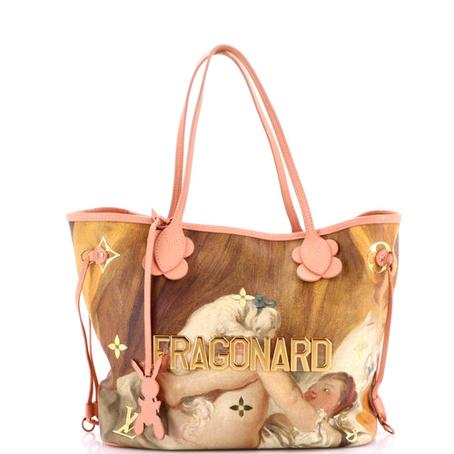 Neverfull NM Tote Limited Edition Jeff Koons Fragonard Print Canvas MM