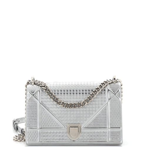 Diorama Flap Bag Cannage Embossed Calfskin Medium