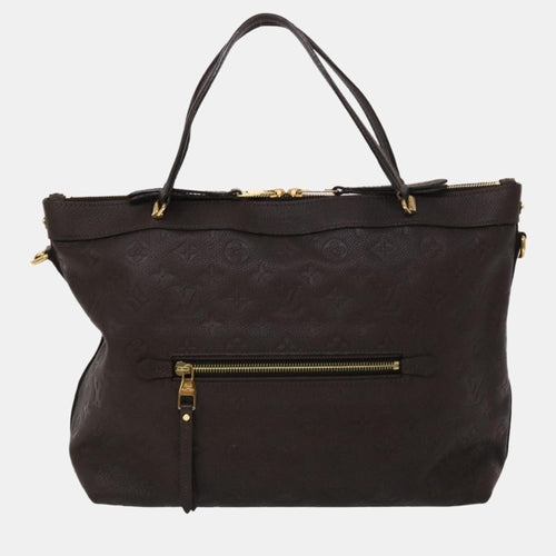 Brown Monogram Empreinte Leather Bastille Shoulder Bag