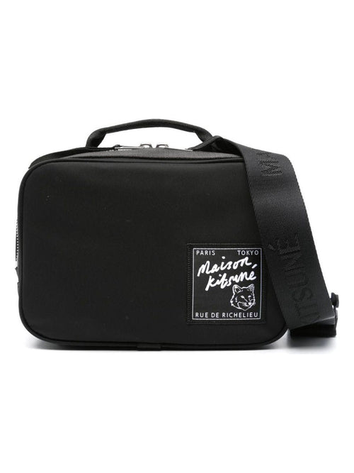 Men's The Traveller Nylon Belt Bag in Black | MM05162WQ1001 Color P199