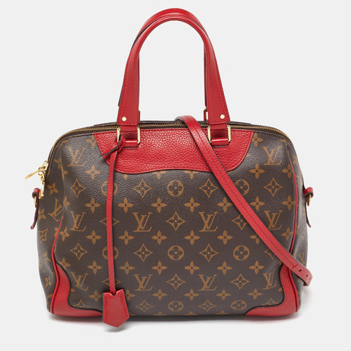 Coquelicot Monogram Canvas Retiro NM Bag
