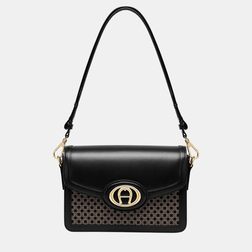 Dadino Brown shiny light gold Metal Luisa Crossbody bag Dadino Brown