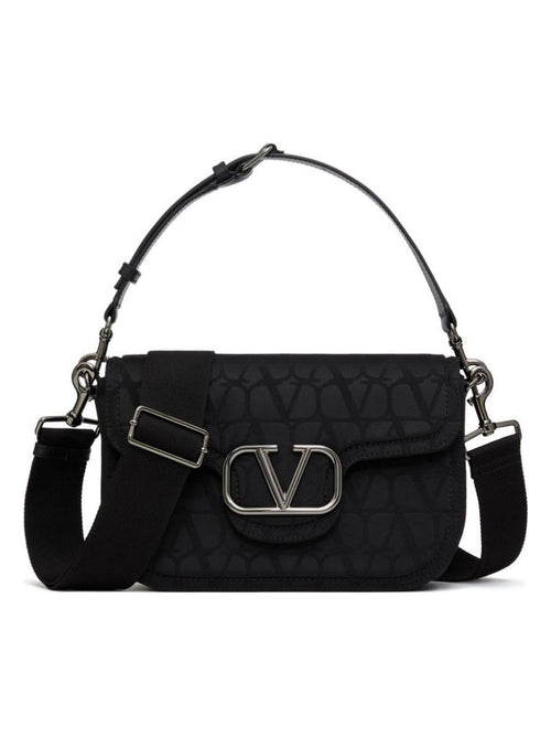 Men's Shoulder Bag All Time Toile Iconographe in Nero | 5Y2B0C80THD