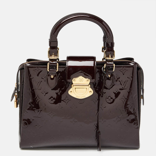 Amarante Monogram Vernis Melrose Avenue Bag