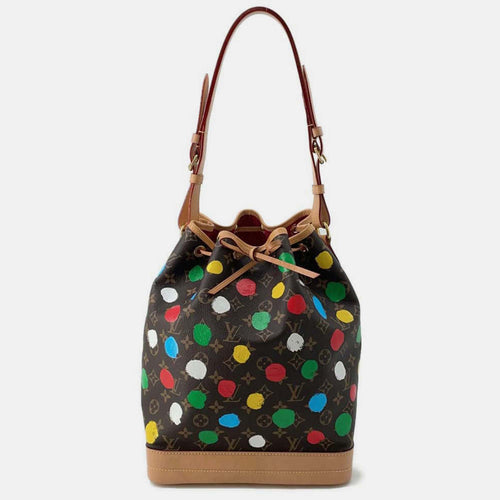 x Yayoi Kusama Monogram Painted Dots Noe Shoulder Bag