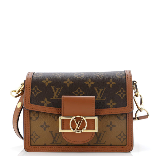 Dauphine Shoulder Bag Reverse Monogram Canvas Mini