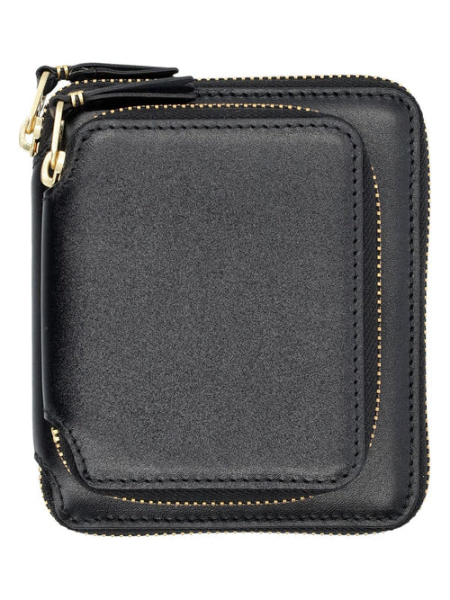 Men's Outside Pocket Vertical Wallet in Black | 23ASA2100OPL Color 1