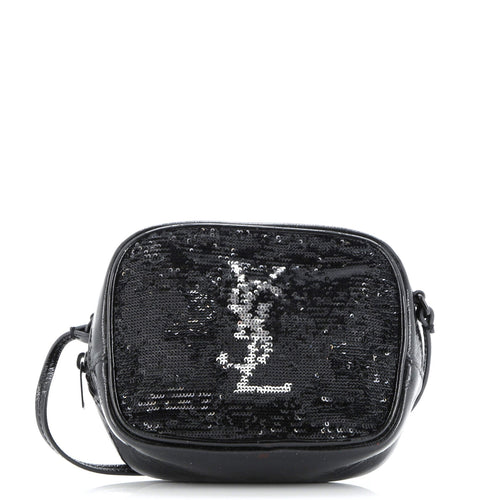 Classic Monogram Blogger Crossbody Bag Sequins and Patent Small