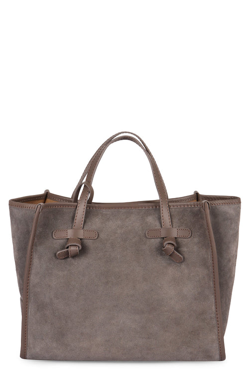 Women's Marcella Miss 32 Suede Bag in Grey | BS9752CMPL Color 9210