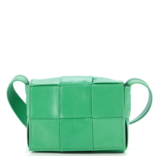 Cassette Crossbody Bag Maxi Intrecciato Patent Candy