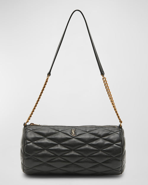Sade Medium YSL Tube Shoulder Bag in Quilted Smooth Leather