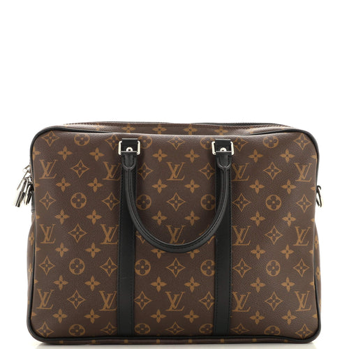 Porte-Documents Voyage Briefcase Macassar Monogram Canvas PM