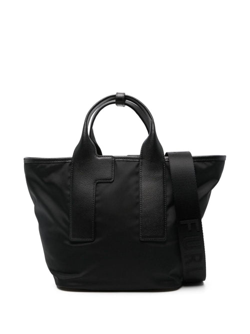Women's Sustainable Black Nylon-Leather Bag in Nero/Vetiver | Size UNI | WB01269 Color BX30503180S