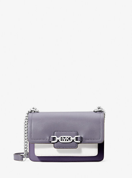 MK Heather Extra-Small Logo Crossbody Bag - Purple - Michael Kors