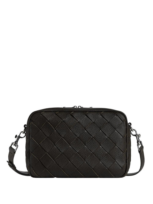 Men's Medium Intrecciato Camera Baga in Black | Size UNICA | 755925V4G31