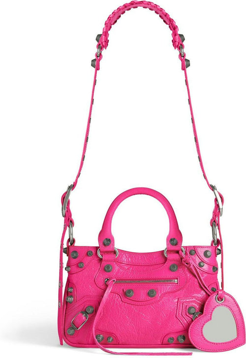 Women's Neo Cagole Small Leather Handbag in Fuchsia | Size UNI | 7515231VGUY5639