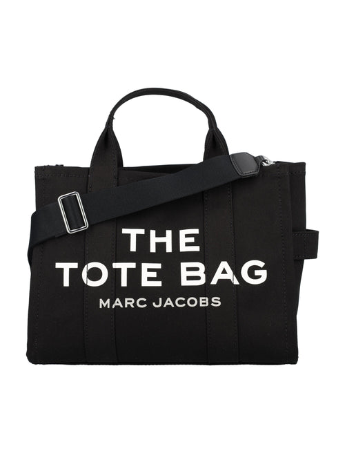 Women's The Canvas Medium Tote Bag in Black | 24AM0016161 Color 001