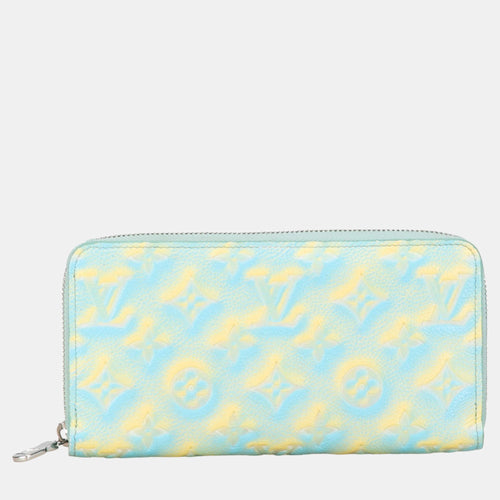 Blue/Yellow Monogram Empreinte Summer Stardust Zippy Wallet