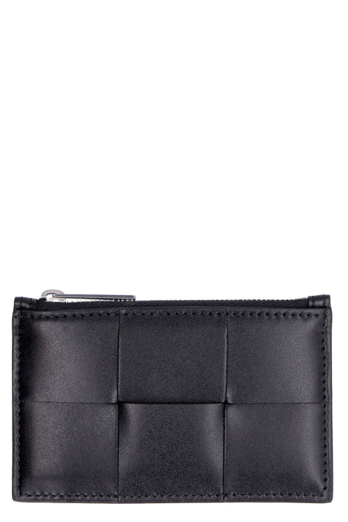 Men's Calf Leather Card Holder in Black | Size UNICA | 679843VBWD3
