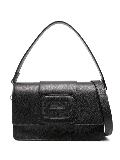 Women's H-Bag Leather Crossbody Bag in Black | Size UNI | KBW01MNA1006LTB999