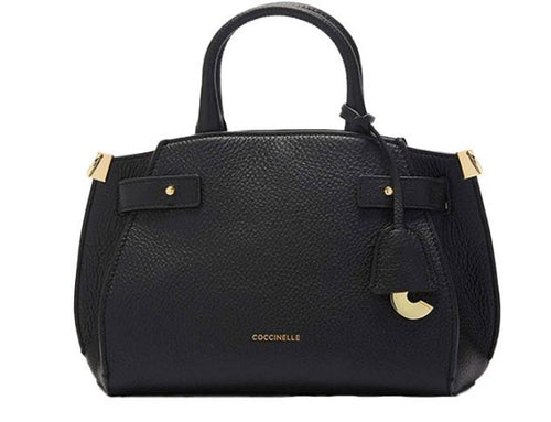 Women's Leather Bag With Debossed Logo in Black | Size UNI | E1QLA180301 Color 001