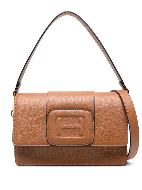 Women's H-Bag Leather Crossbody Bag in Leather Brown | Size UNI | KBW01MNA1006LTS018
