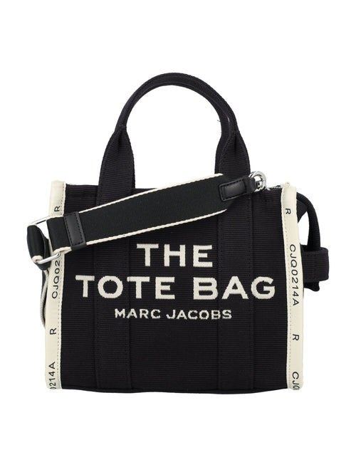 Women's The Jacquard Small Tote Bag in Black | 24AM0017025 Color 001