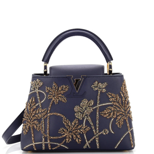 Capucines Bag Limited Edition Fleurs dâAsnières Embellished Calfskin BB