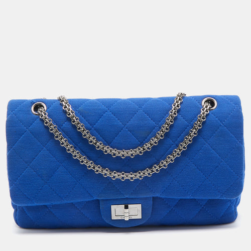 Blue Jersey Classic 227 Reissue 2.55 Flap Bag