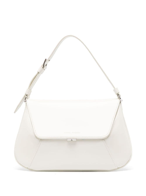 Women's Ami Leather Shoulder Bag in Beige | Size UNI | AMISPAZZOLATOALMOND&SILVER