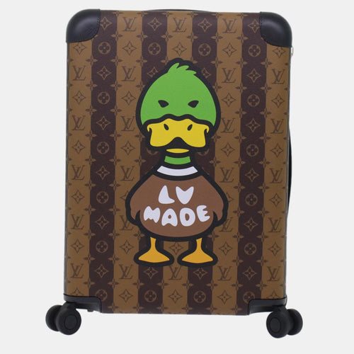Brown Limited Edition Stripes Monogram Canvas 55 Nigo Horizon Luggage