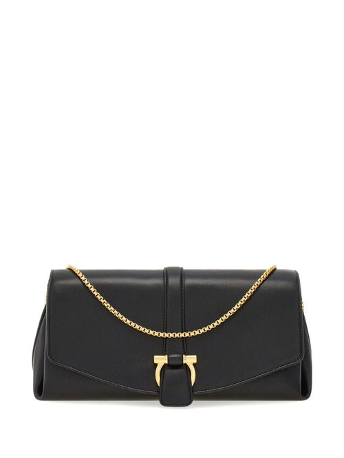 Women's Foldover Top Crossbody Bag in Black | Size UNICA | 2197940777229