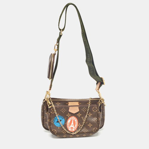Khaki Monogram Canvas My LV World Tour Multi Pochette Accessoires
