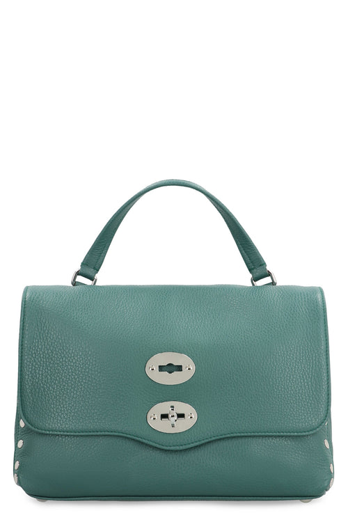 Women's Postina S Leather Handbag in Green | 0680100040000S Color Z0470