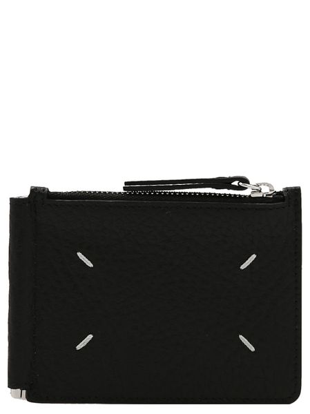 Men's Slim 2 Pincer Wallet in Black | Size UNICA | SA1UI0022P4455