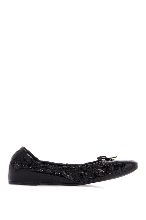 Women's Vlogo Signature Patent Leather Baller in Nero | Size IT 36 | 5W2S0JG3HRM
