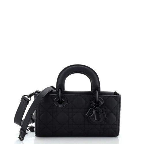 Ultra Matte Lady D-Joy Bag Cannage Quilt Lambskin Small