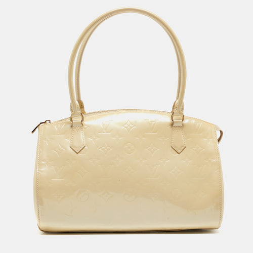 Blanc Corail Monogram Vernis Sherwood GM Bag