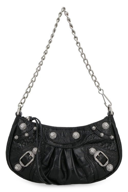 Women's Le Cagole Mini Leather Bag in Black | 69581423EJY Color 1000