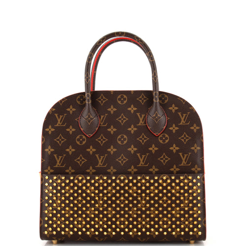 x Christian Louboutin Shopping Bag Calf Hair and Monogram Canvas