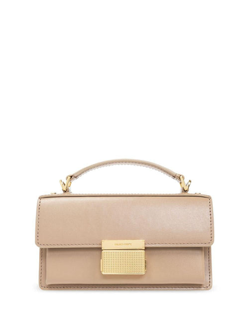 Women's Mini Venice Leather Palmellata Handbag in Beige | GWA00468A000565