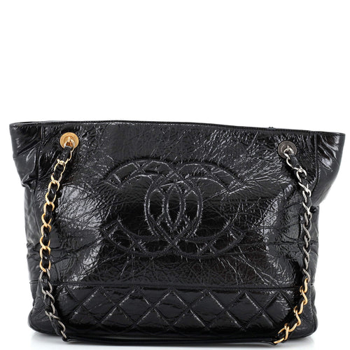 CHANEL Paris-31 Rue Cambon Timeless CC Shopping Tote Quilted Shiny Aged Calfskin Medium