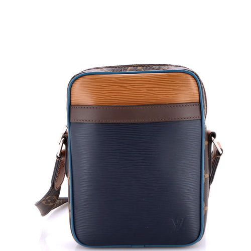 Danube Handbag Epi Leather with Monogram Canvas Slim