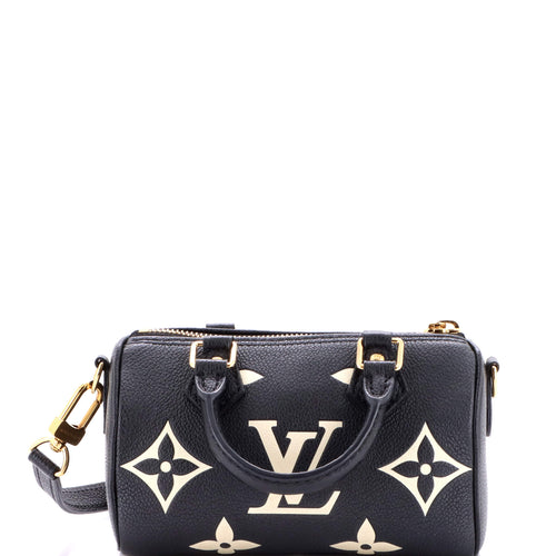 Speedy Bandouliere NM Bag Bicolor Monogram Empreinte Giant Nano