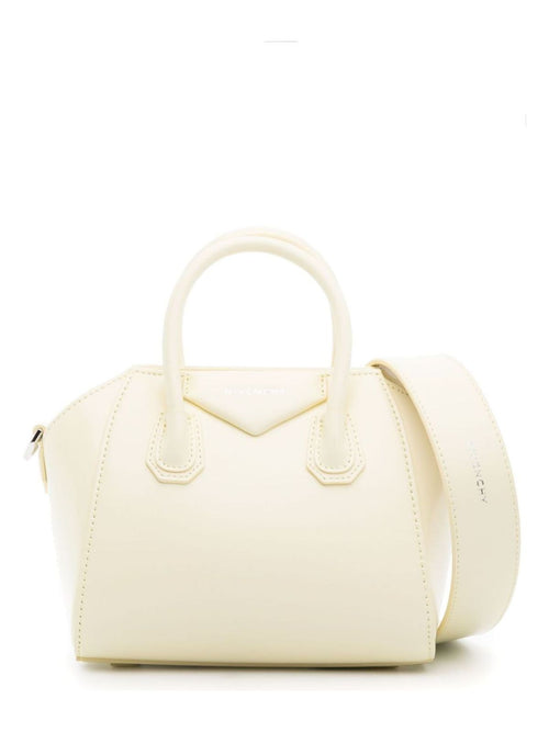 Women's Antigona Toy Leather Handbag in White | Size UNI | BB50WKB1YDANTIGONA759