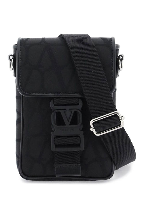 Men's Black Iconographe Mini Crossbody Bag in Nero | 5Y2P0U73CSH