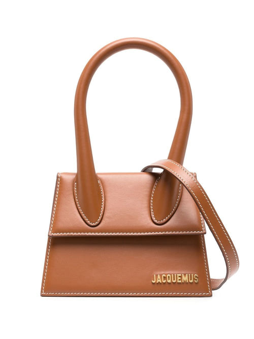 Women's Le Chiquito Moyen Leather Handbag in Leather Brown | Size UNI | 213BA002