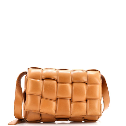 Cassette Crossbody Bag Padded Maxi Intrecciato Leather