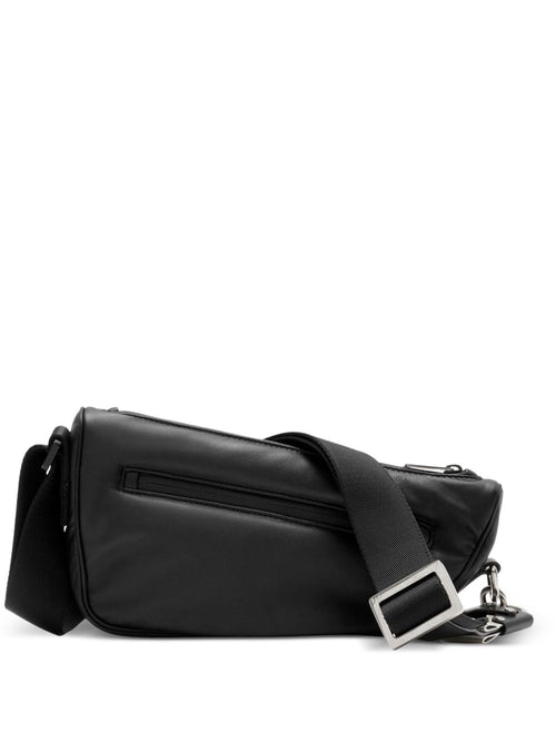 Women's Asymmetric Leather Crossbody Bag in Black | Size UNI | 8078402 Color A1189