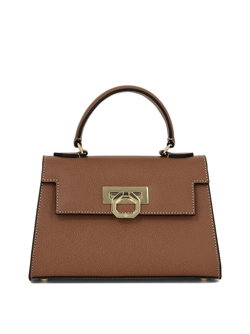 Women's Greta Handbag in Brown | 22452 Color GRETAPALMELLATO Color CUOIO